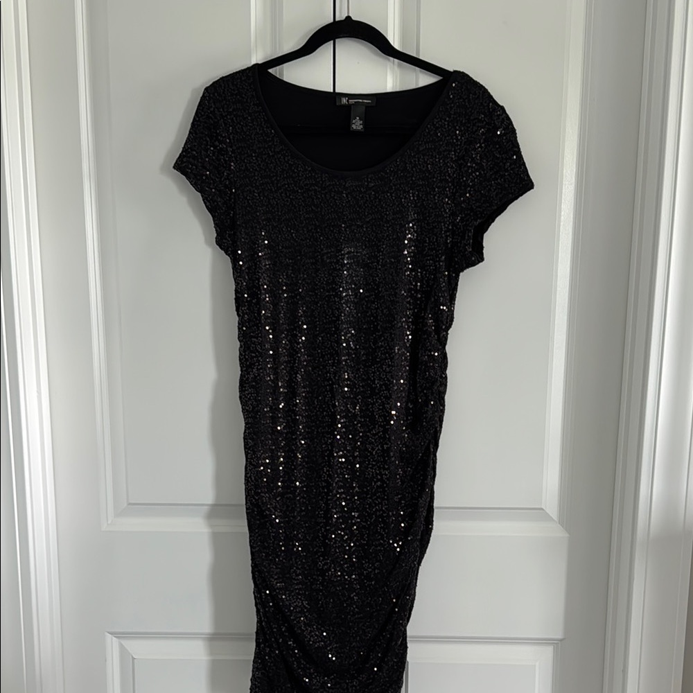 Elegant Black Sequin Dress
